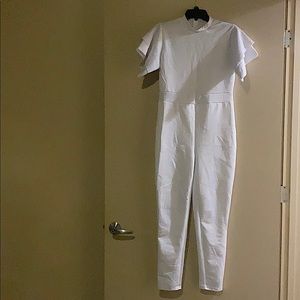 New White Pants Jumpsuit